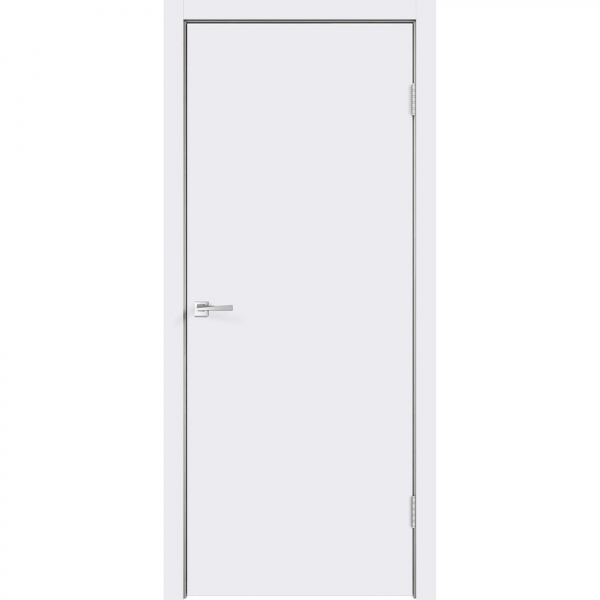 Дверное полотно VellDoris белое глухое окрашенное 845x2050 мм с притвором